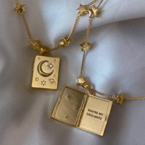 Collar Relicario Eres Mi Alma Gemela
